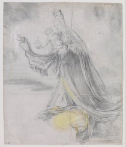 Jungfrau und Kind in den Wolken, ca. 1509-1511 von Matthias Grünewald