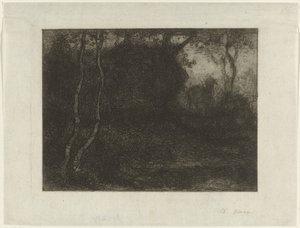 Wald mit Zicklein von Matthijs Maris