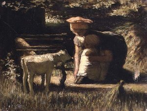Bekanntschaft machen (Das kleine Zicklein) von Matthijs Maris