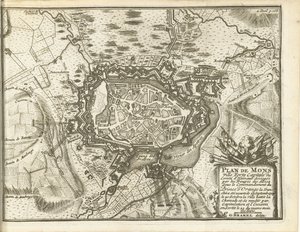 Belagerung von Bergen, 1709 von Matthijs Pool (possibly)