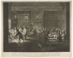 Wartezimmer mit Affen, ca. 1720