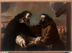 Das Treffen von St. Dominikus und St. Franziskus von Assisi