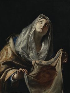 Heilige Veronika mit dem Schweißtuch von Mattia Preti