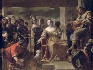 Die Königin von Saba vor Salomo von Mattia Preti
