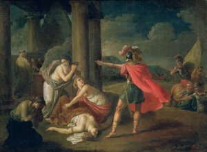 Der Tod von Camilla, Schwester von Horatius, 1787 von Matvei Ivanovich Puchinov