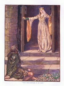 Finde deine Belohnung in meiner Liebe, Illustration aus Lady Anns Märchen, 1914
