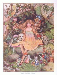 Stiefmütterchen mit den Feen, Illustration aus Lady Anns Märchen, 1914 von Maud Tindal Atkinson