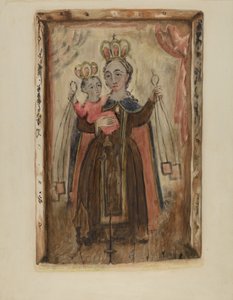 Retablo (Unsere Liebe Frau vom Karmel) von Maude Valle