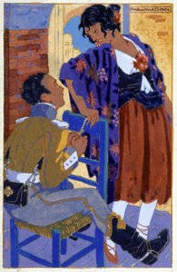 Don Jose und Carmen, ca. 1930 von Maurice Berty