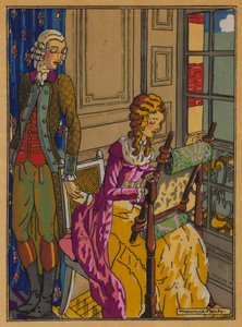 Illustration für Les Liaisons Dangereuses von Choderlos De Laclos von Maurice Berty