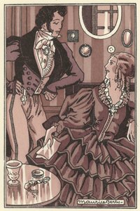 Illustration für Szenen aus dem Leben der Bohème von Henri Murger von Maurice Berty