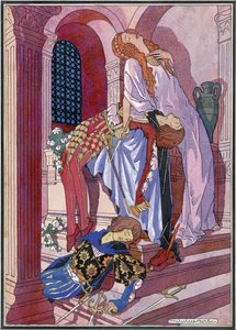 Der Tod von Romeo und Julia, letzte Szene des Stücks von William Shakespeare