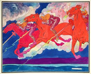 Die Legionen von Attila steigen vom Himmel herab, ca. 1920