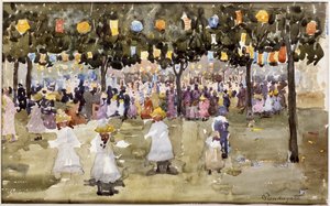 Central Park, New York City, 4. Juli von Maurice Brazil Prendergast
