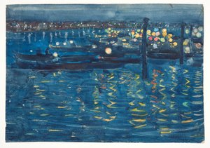Festnacht, Venedig, ca. 1898-1899 von Maurice Brazil Prendergast