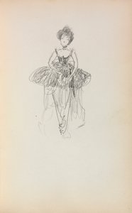 Italienisches Skizzenbuch: Ballerina Seite 231, 1898-1899 von Maurice Brazil Prendergast