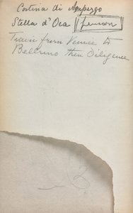 Italienisches Skizzenbuch: Notizseite 3, 1898-1899 von Maurice Brazil Prendergast