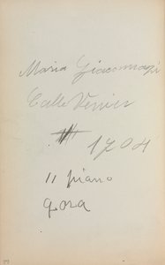 Italienisches Skizzenbuch: Notizen Seite 62, 1898-1899 von Maurice Brazil Prendergast