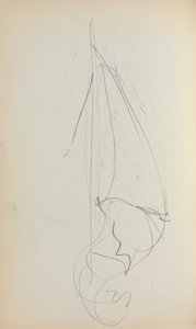 Italienisches Skizzenbuch: Segel Seite 73, 1898-1899 von Maurice Brazil Prendergast