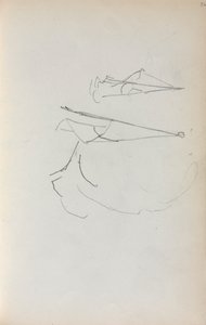 Italienisches Skizzenbuch: Segel Seite 36, 1898-1899 von Maurice Brazil Prendergast