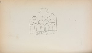 Italienisches Skizzenbuch: San Marco Seite 186, 1898-1899 von Maurice Brazil Prendergast