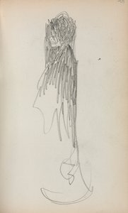 Italienisches Skizzenbuch: Stehende Frau im Profil Seite 48 von Maurice Brazil Prendergast