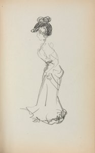 Italienisches Skizzenbuch: Stehende Frau, Seite 167, 1898-1899