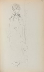 Italienisches Skizzenbuch: Stehende Frau Seite 72, 1898-1899