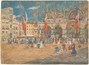 Piazza San Marco, 1898 von Maurice Brazil Prendergast