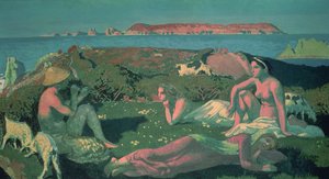 Eine Meereslandschaft in Grüntönen von Maurice Denis