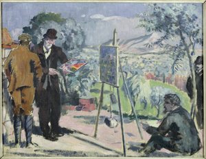 Ein Besuch im Haus von Cezanne in Aix von Maurice Denis