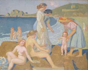 Badende in Perros Guirec von Maurice Denis