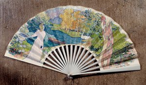 Verlobungsfächer, dekoriert von Maurice Denis (1870-1943) 1891 von Maurice Denis