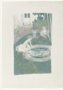 Das Spiegelbild im Brunnen