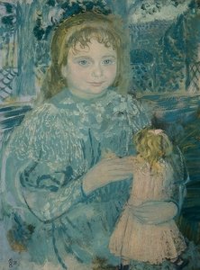 Mädchen mit Puppe (Porträt Thérèse Watillaux) von Maurice Denis