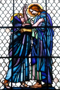 Maurice Denis Museum, Saint Germain en Laye, Frankreich, Kapelle des Heiligen Ludwig (Buntglas) von Maurice Denis
