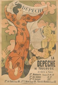 Plakat für die Zeitung La Dépêche de Toulouse, 1892