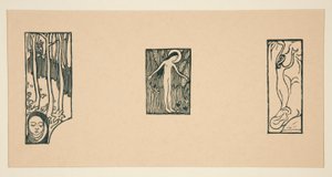 Blatt mit Holzschnitten aus L von Maurice Denis