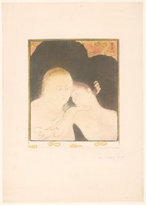 Frau umsorgt jungen Mann von Maurice Denis