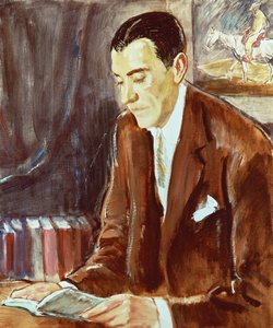 Porträt von Ramon Perez de Ayala (1881-1962), spanischer Schriftsteller, Gemälde von Maurice Fromkes