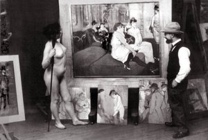 Henri de Toulouse-Lautrec in seinem Atelier von Maurice Guibert