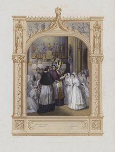 Konfirmation (Aquatinta) von Maurice Leloir