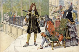 Hilfe von Jacques Cassini, genannt Cassini II, Ludwig XIV, genannt der Sonnenkönig (Louis der Große)