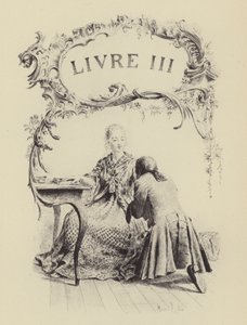 Illustration für Buch III von Les Confessions de Jean-Jacques Rousseau von Maurice Leloir
