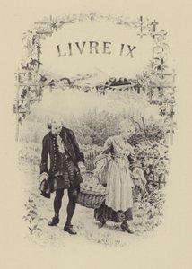 Illustration für Buch IX von Les Confessions de Jean-Jacques Rousseau (Gravur)