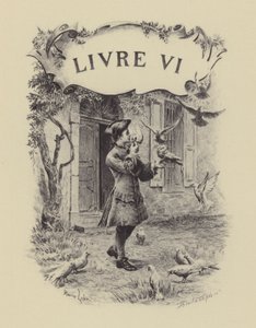 Illustration für Buch VI von Les Confessions de Jean-Jacques Rousseau (Gravur)