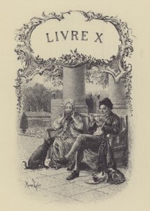 Illustration für Buch X von Les Confessions de Jean-Jacques Rousseau (Gravur)
