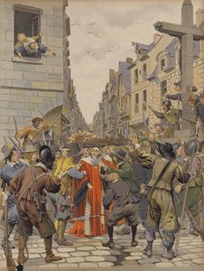 Tag der Barrikaden, Mathieu Mole am Kreuz von Trahoir von Maurice Leloir