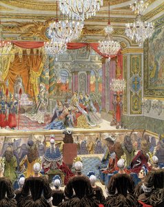 Ludwig XIV., bekannt als der Sonnenkönig von Maurice Leloir
