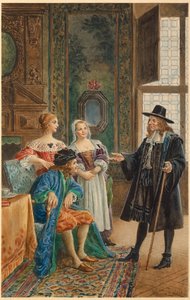 Molière krank (Illustration)